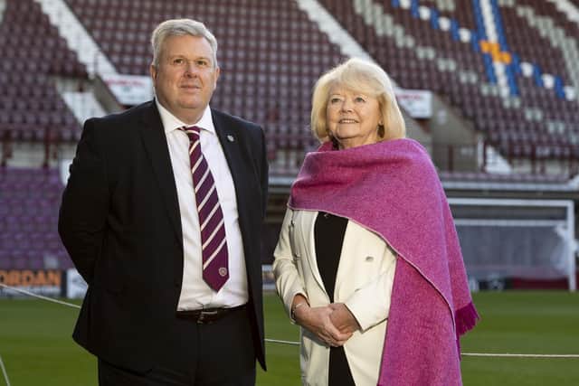 Budge has handed over CEO duties at Hearts to Andrew McKinlay, right.