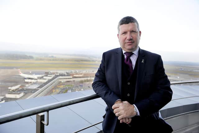 Edinburgh Airport's chief executive Gordon Dewar has previously criticised justice secretary Humza Yousaf's attitude to the aviation sector