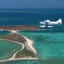 A seaplane flying to Dry Tortugas National Park. Pic: PA Photo/Key West Seaplane Adventures.