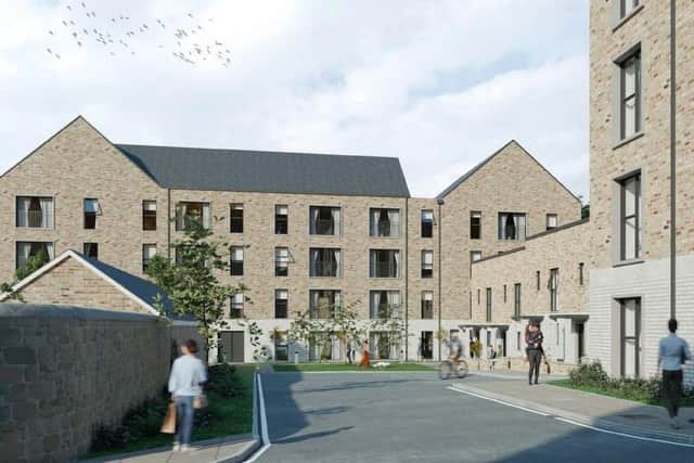 An artist's impression of the proposed housing development on Edinburgh's Gorgie Road.