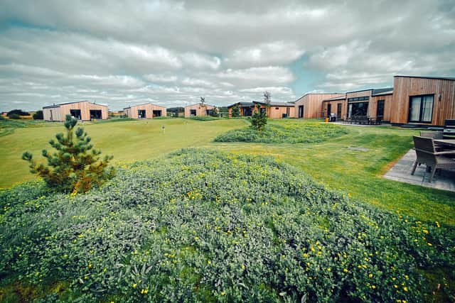 The Dundonald Links lodge cluster.