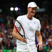 Jamie Murray in action at Wimbledon last year.