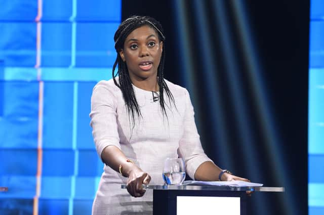 Former Conservative leadership candidate Kemi Badenoch, a former equalities minister, stood on an 'anti-woke' platform (Picture: Jonathan Hordle/ITV via Getty Images)