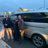 Elite Central Travel driver John Murphy arrives safe and sound at Heathrow Airport in time for his customers to make their flight