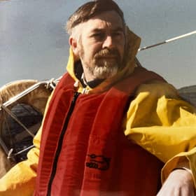 Away from his medical duties Roger Wild loved sailing and the sea
