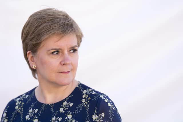 First Minister Nicola Sturgeon was interviewing Louise Welsh at the Edinburgh International Book Festival. Picture: Jane Barlow/PA Wire