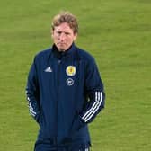 Head coach Scot Gemmill  during Scotland Under 21 training session. (Photo by Craig Foy / SNS Group)