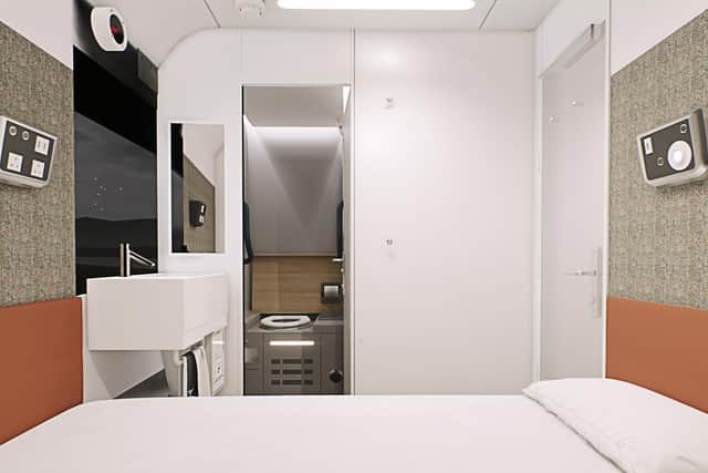 Double beds with ensuite showers are a feature of the new fleet.