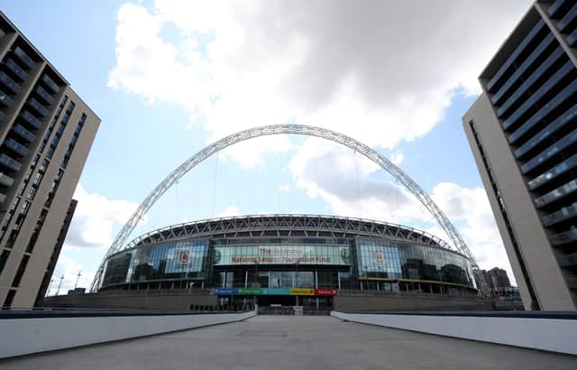 Wembley will host the Auld Enemy clash, as well as a semi-final and the final of Euro 2020 (Photo by Catherine Ivill/Getty Images)