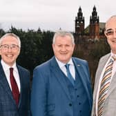 Ian Blackford announced the roadmap with Sir Martin Donnelly, former permanent secretary at the Department for Business Innovation and Skills, and Professor Dominic Houlder, of London Business School.