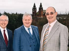 Ian Blackford announced the roadmap with Sir Martin Donnelly, former permanent secretary at the Department for Business Innovation and Skills, and Professor Dominic Houlder, of London Business School.
