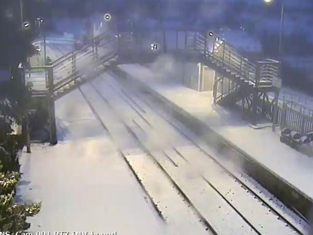 Dyce earlier today. Picture, ScotRail