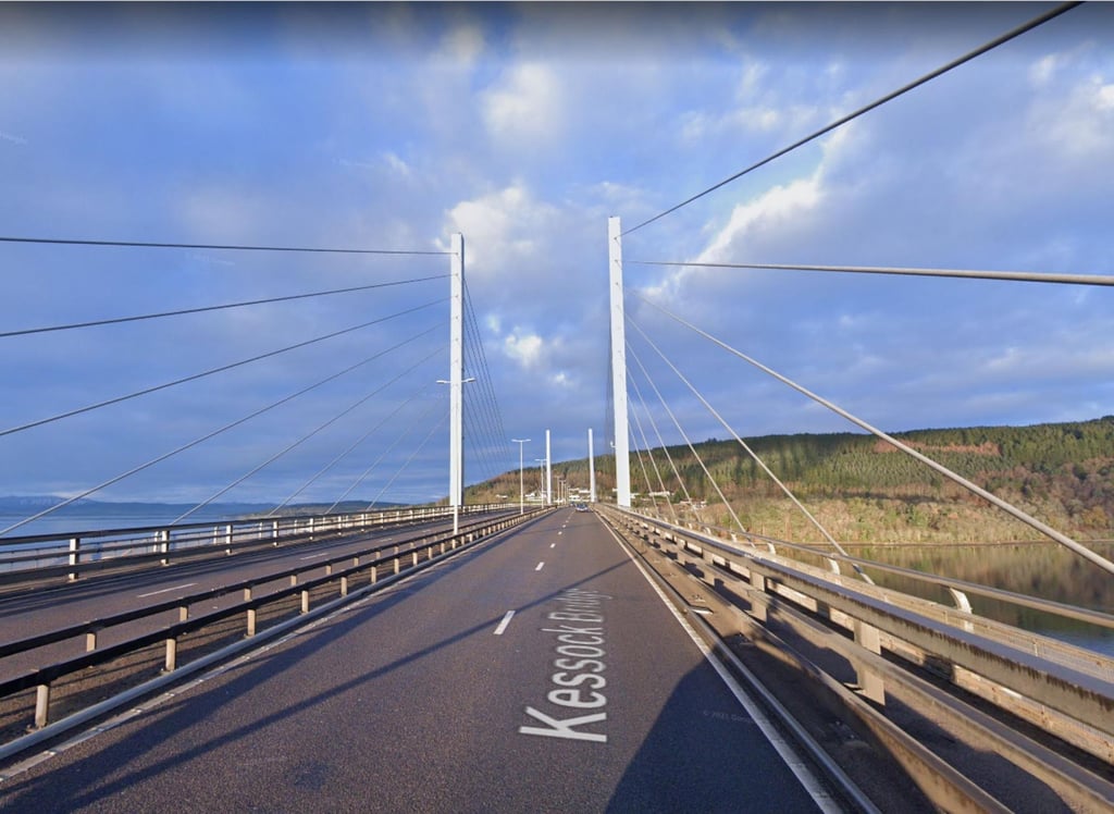 A9 Kessock Bridge southbound closed following road traffic collision near Inverness