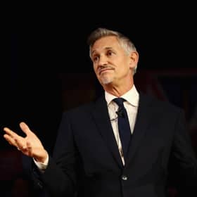 Match Of The Day host Lineker still highest earner at the BBC with a £1.36 million annual pay.(Photo by Jack Taylor/Getty Images)