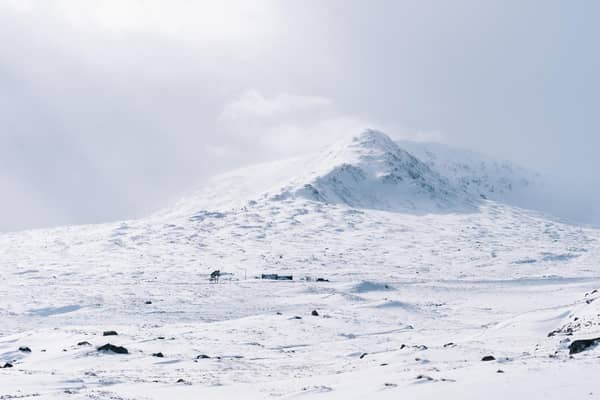 The missing man was unable to reach Aviemore as planned due to the weather conditions, so he took refuge in a mountain bothy on the Corrour Estate. PIC: Copyright Elliot Caunce.