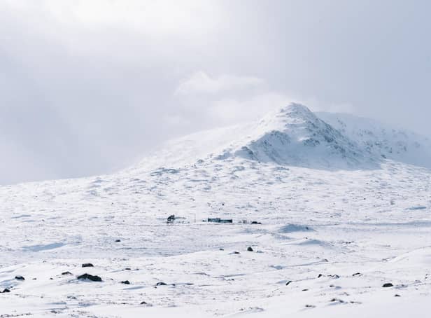 The missing man was unable to reach Aviemore as planned due to the weather conditions, so he took refuge in a mountain bothy on the Corrour Estate. PIC: Copyright Elliot Caunce.