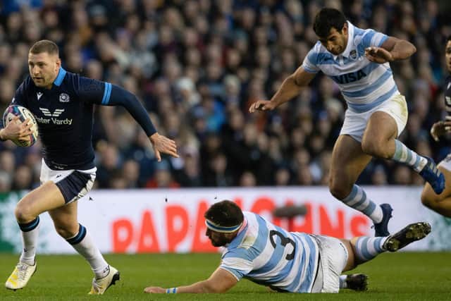 Finn Russell was in inventive form for Scotland against the Pumas.