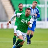 Hibernian's Martin Boyle during the Scottish Premiership match against Kilmarnock at Easter Road on August 01, 2020, in Edinburgh, Scotland. (Photo by Rob Casey / SNS Group)