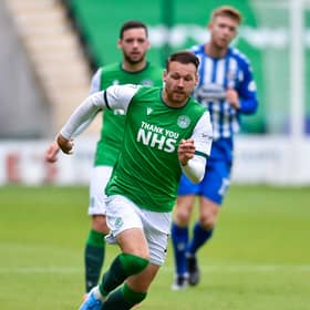 Hibernian's Martin Boyle during the Scottish Premiership match against Kilmarnock at Easter Road on August 01, 2020, in Edinburgh, Scotland. (Photo by Rob Casey / SNS Group)