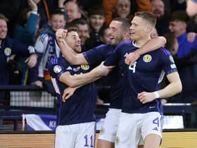 Joy unconfined as Ryan Christie, John McGinn and Scott McTominay celebrate the epic Scotlad victory over Spain