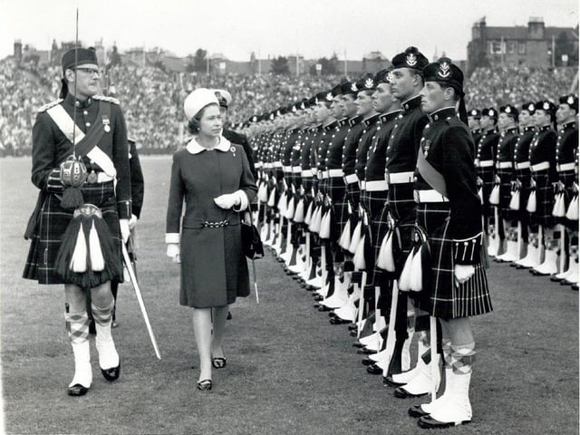 The Queen taking part in the 1970 Commonwealth Games Closing Ceremony.