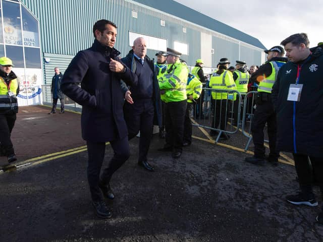 Rangers have confirmed the sacking of Giovanni van Bronckhorst. (Photo by Ross MacDonald / SNS Group)