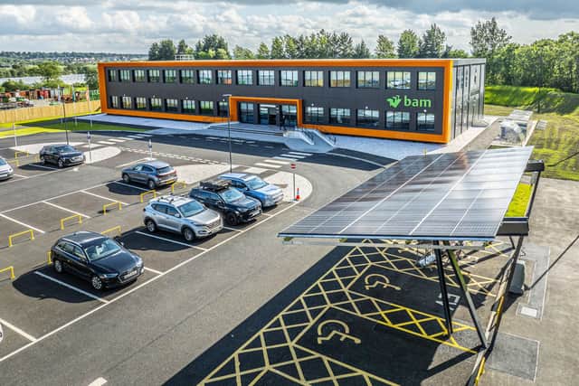 The new Kilsyth office spans 2,000 square metres, and has eco-friendly facilities such as 34 chargers for electric vehicles. Picture: Broadwing Media.