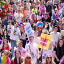 Participants taking part in the Pride Edinburgh 2022 event in Edinburgh