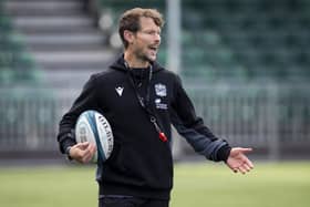 Pete Horne during a Glasgow Warriors training session at Scotstoun Stadium.