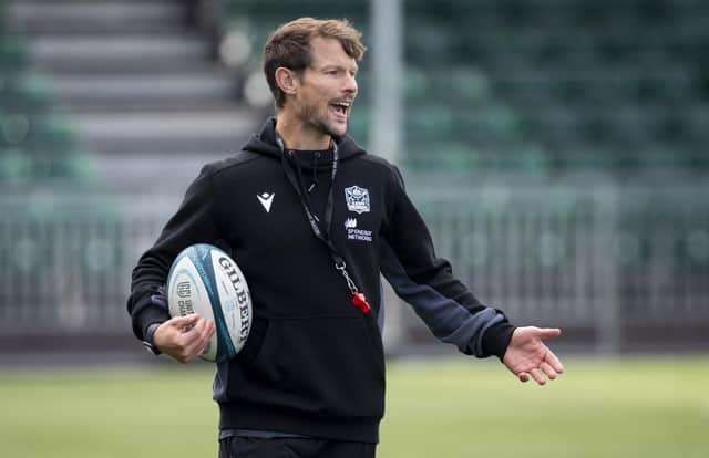 Pete Horne during a Glasgow Warriors training session at Scotstoun Stadium.