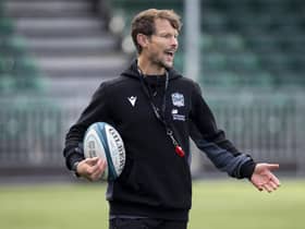 Pete Horne during a Glasgow Warriors training session at Scotstoun Stadium.