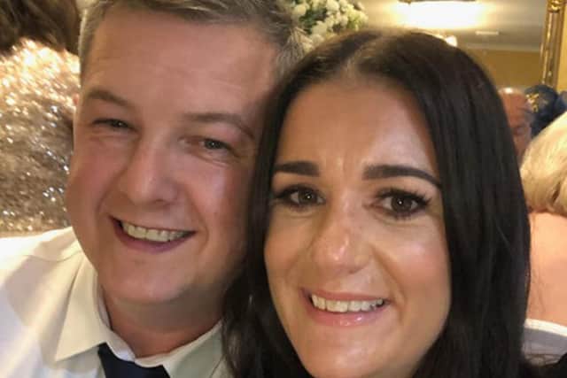 David Perry and his wife Rachel, the taxi driver who survived the Liverpool terror attack has said it is a "miracle that I'm alive". Greater Manchester Police.