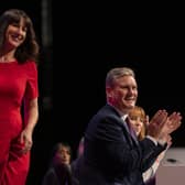 Shadow Chancellor Rachel Reeves stands to deliver her keynote speech during day three of the Labour Party conference. Here she is appearing alongside Labour leader Sir Keir Starmer. Picture: Dan Kitwood/Getty Images
