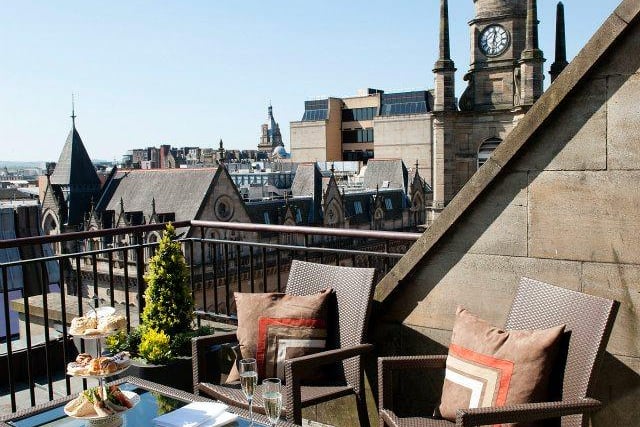 The Carlton George Hotel on West George Street offers Window's, a rooftop restaurant and bar that is one the most loved in Glasgow, offering some stunning panoramic views.