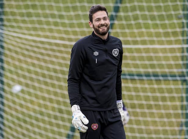 Hearts Craig Gordon was the award winner for a third time.  (Photo by Ross Parker / SNS Group)