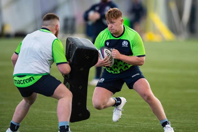 Gregor Hiddleston (pictured) has been brought into the Scotland U20 starting line-up to face Italy along with Tim Brown and Ben Evans. (Photo by Mark Scates / SNS Group)