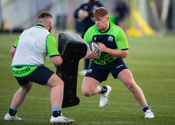 Gregor Hiddleston (pictured) has been brought into the Scotland U20 starting line-up to face Italy along with Tim Brown and Ben Evans. (Photo by Mark Scates / SNS Group)