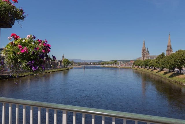 Located on Scotland's northeast coast, Inverness is ranked as the fifth happiest place to live in Scotland and the 42nd in the entirety of the UK.