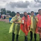 The weather did not dampen spirits as the festival got underway
