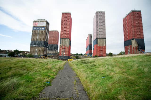 The last of Glasgow's famous Red Road Flats before they were demolished in 2015 (Picture: John Devlin)