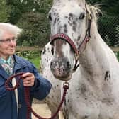 Anne Lambie pictured with her beloved horse Jazz