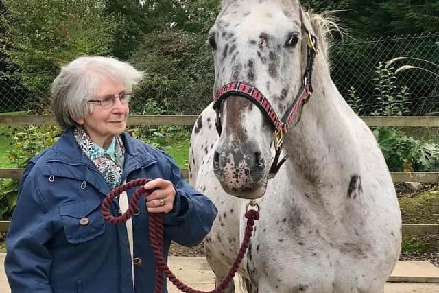 Anne Lambie pictured with her beloved horse Jazz