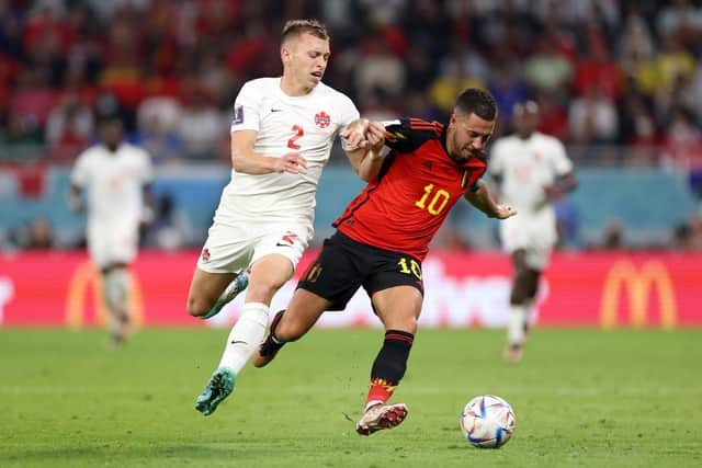 Alistair Johnston has signed for Celtic after impressing at the World Cup with Canada. (Photo by Catherine Ivill/Getty Images)