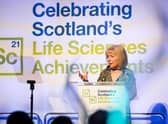 Professor Dame Anna Dominiczak, Chief Scientist (Health) for the Scottish Government and Regius Professor of Medicine at the University of Glasgow providing the keynote address.