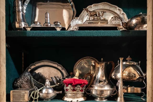 The sale includes 420 lots, which include many items of pewter and silverware that were used in service at the castle. PIC: Bonhams