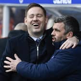 Rangers manager Michael Beale with St Johnstone counterpart Callum Davidson.  (Photo by Rob Casey / SNS Group)