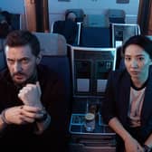 Richard Armitage and Jing Lusi in Red Eye. Picture: Jonathan Ford/Bad Wolf