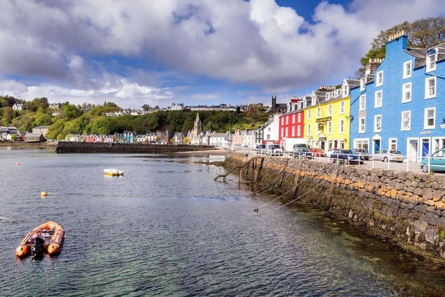 Home to the pretty and colourful coastal town of Tobermory, the Isle of Mull has an area of 87,535 hectares. Popular with wildlife lovers, it's one of the best places in Scotland to see the likes otters, red and fallow deer, mountain hares, white tailed sea eagles and golden eagles.