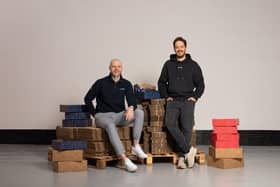 The firm was started with less than £200 in 2019 by friends and product designers Conor McKenna (left) and Ben Greenock. Picture: contributed.