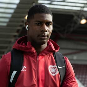 Hearts' Odel Offiah is on loan from Brighton.